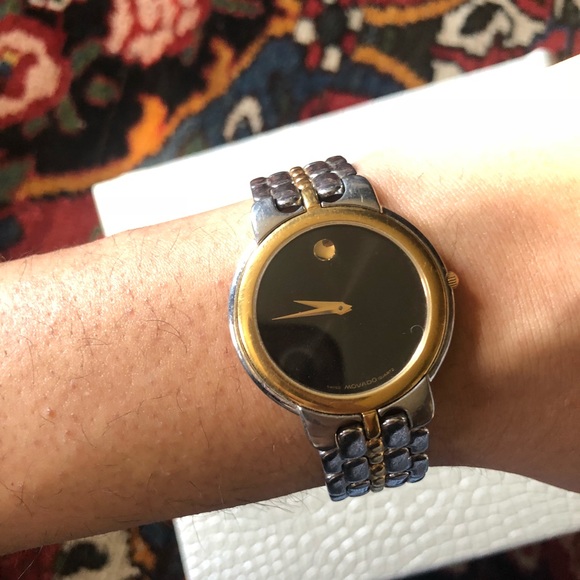 MOVADO Silver & Gold Watch - Picture 2 of 3